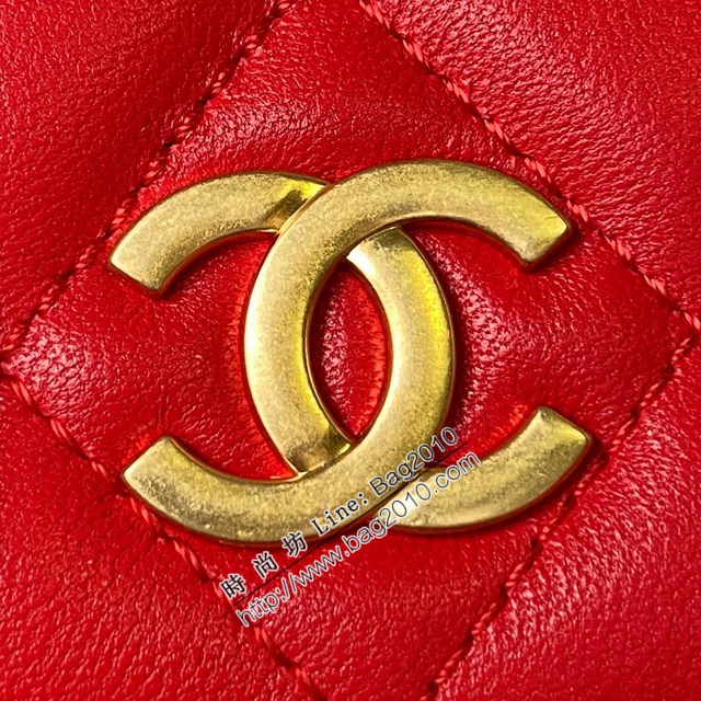 Chanel專櫃新款鏈條斜挎女包 AP3484 香奈兒23B金屬手環翻蓋手機包 djc6167